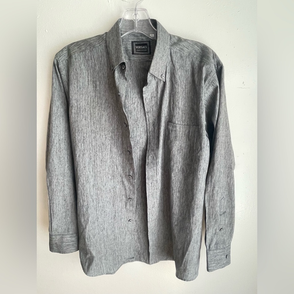 Versace Jeans Couture Grey Button Down Shirt